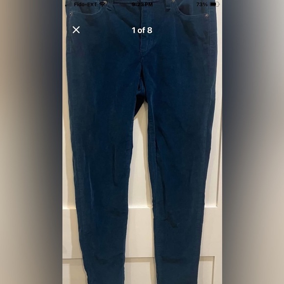 Women’s W32L31 corduroy Joe Fresh slim fit velour pants - Picture 7 of 15